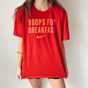 Nike Basketball Hoops for Breakfast Tee size XXL